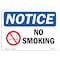 Signmission OSHA Notice Sign, NOTICE No Smoking, 14in X 10in Rigid Plastic, 10" W, 14" L, Landscape OS-NS-P-1014-L-16187 - alternate 1